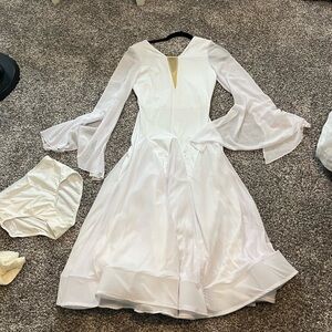 White long dance costume